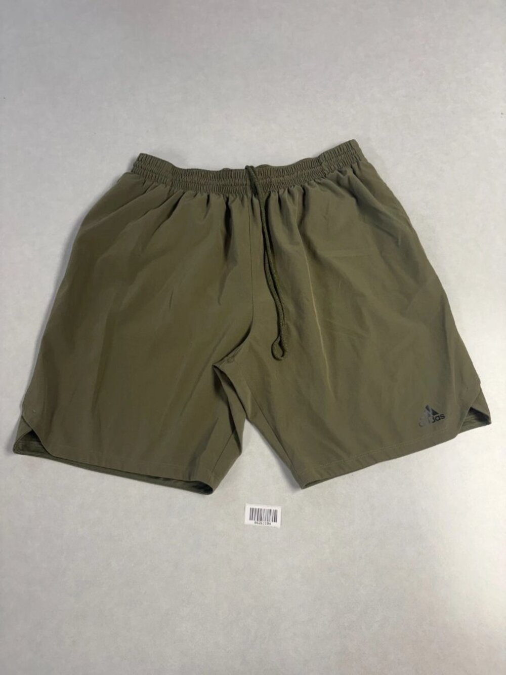WORN Adidas Mens Elastic Waist Drawstring Training Shorts Green Size 2XL